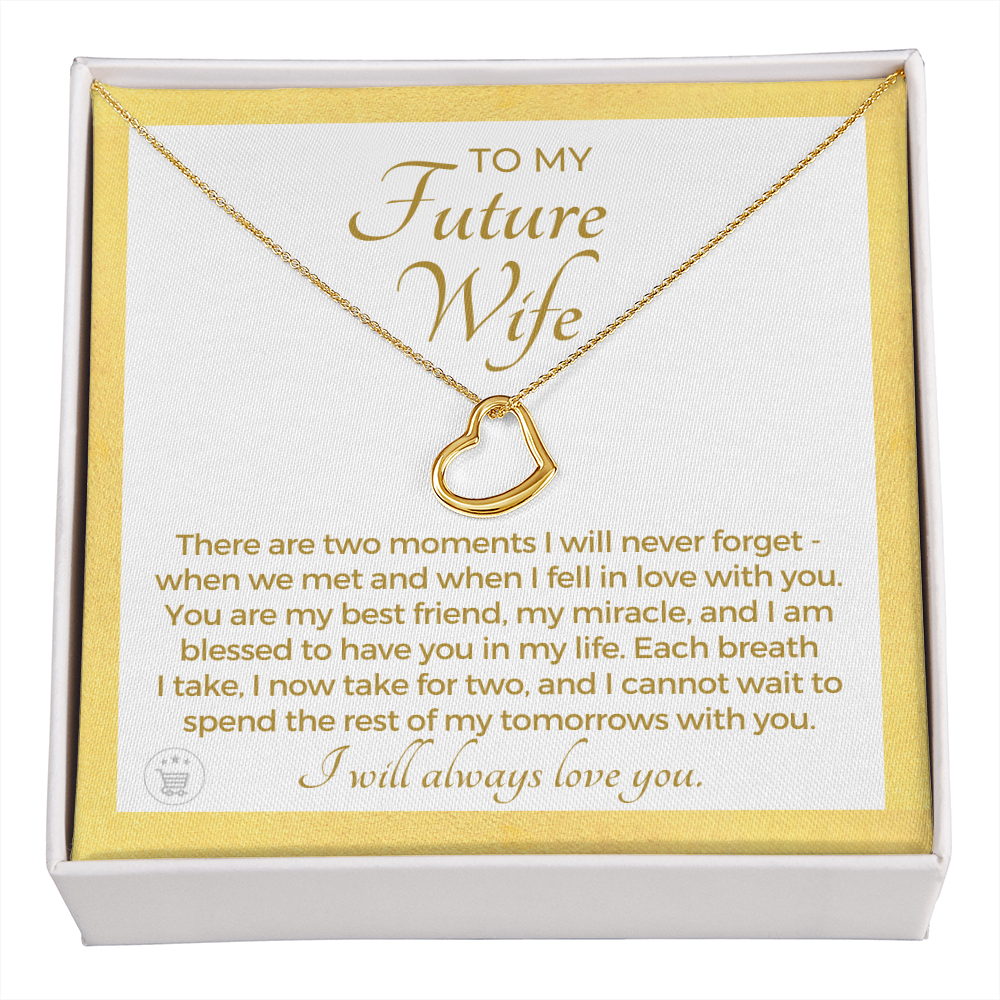 Future Wife, Future Mrs. Gift | Each Breath Necklace 0542T4