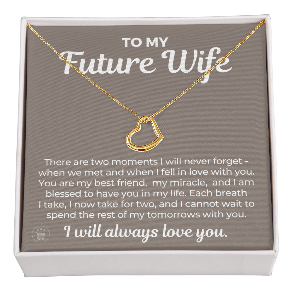 Future Wife, Future Mrs. Gift | Each Breath Necklace 0542T2