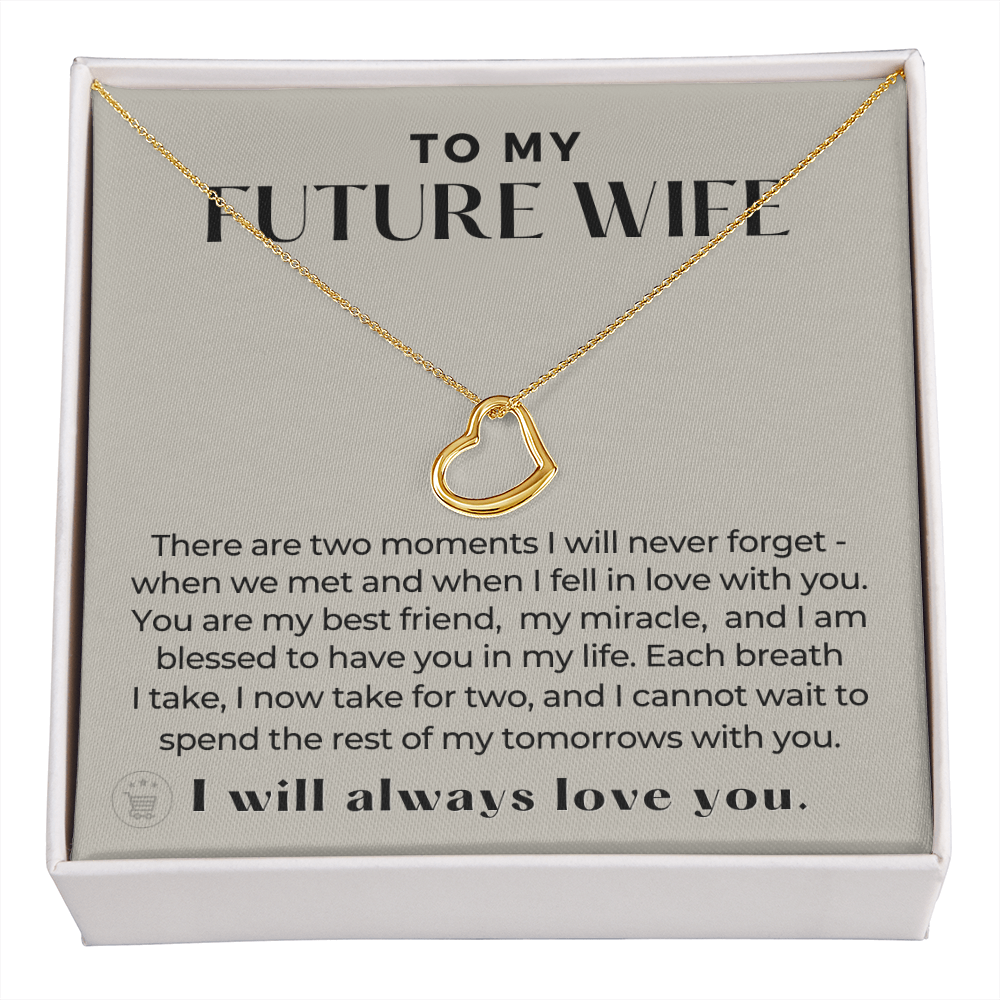 Future Wife, Future Mrs. Gift | Each Breath Necklace 0542T3
