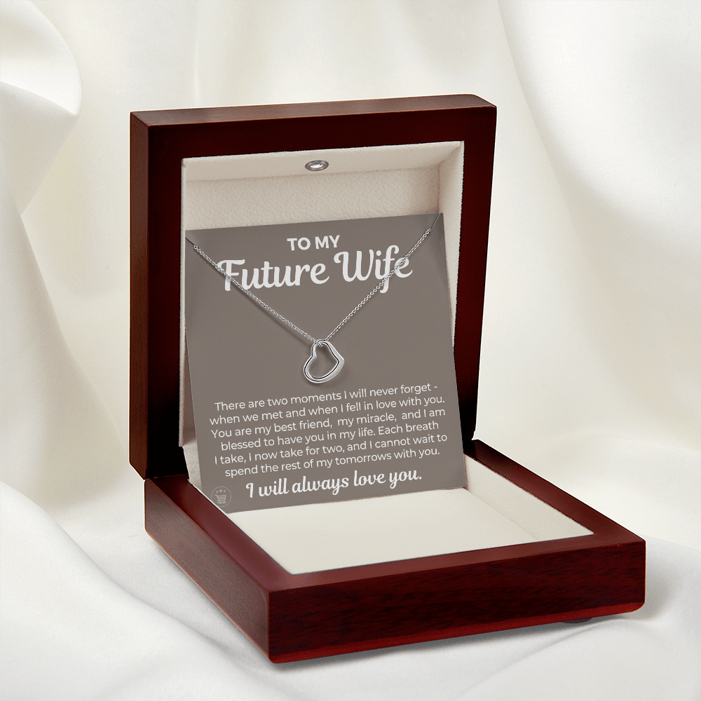 Future Wife, Future Mrs. Gift | Each Breath Necklace 0542T2