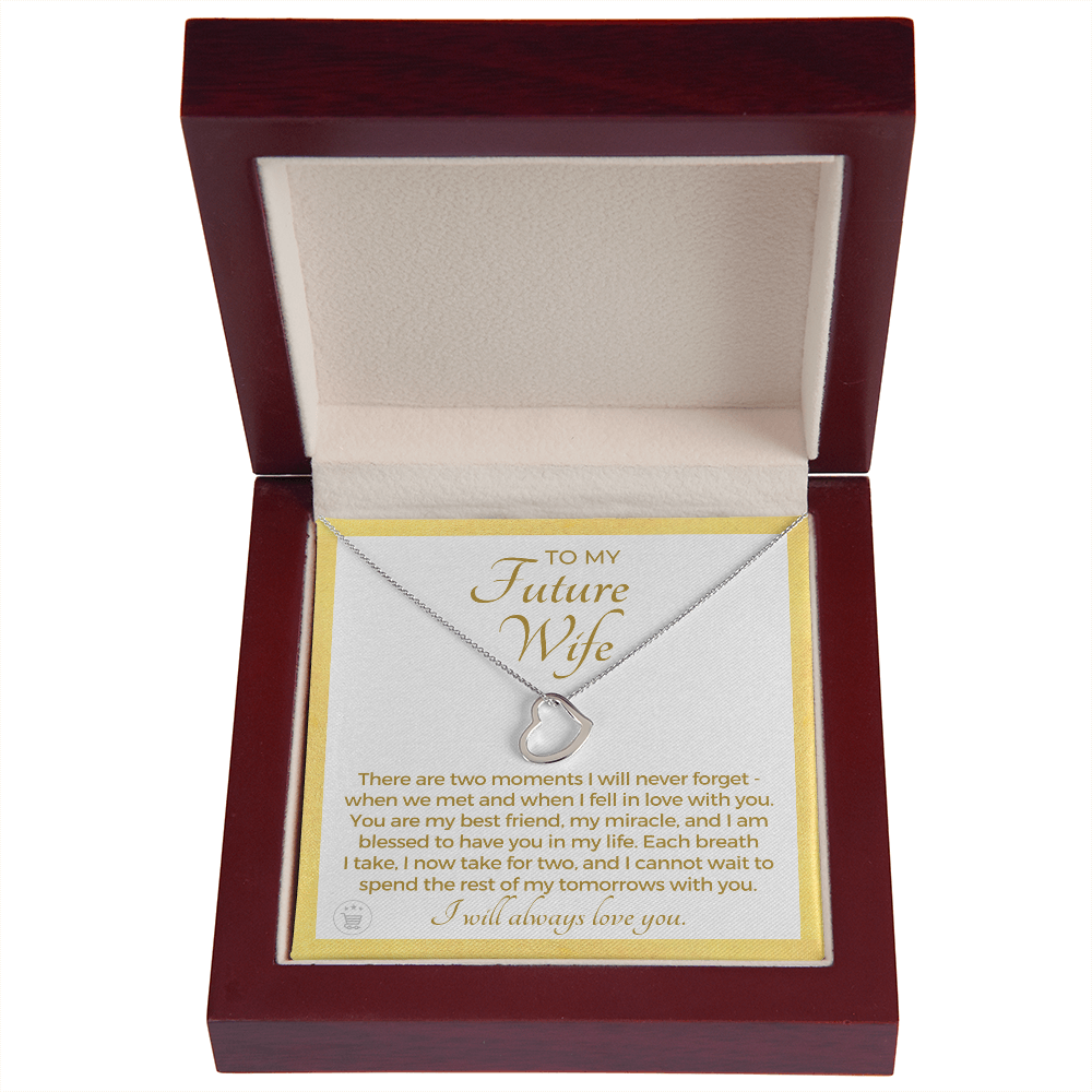 Future Wife, Future Mrs. Gift | Each Breath Necklace 0542T4