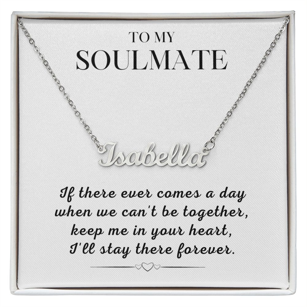 Soulmate Gift | Promise Name Necklace 0765T2N