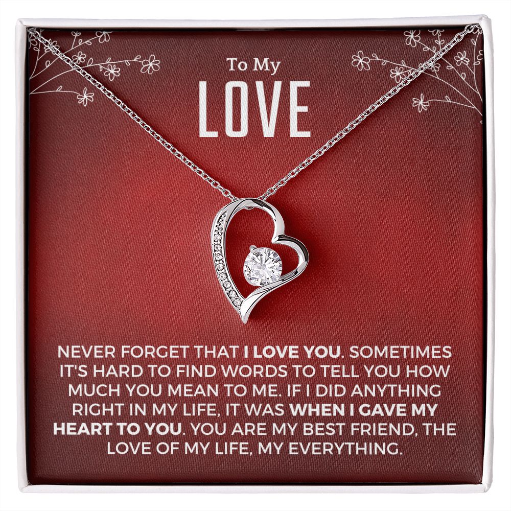 Soulmate Gift | Love Of My Life Necklace 0772T4F