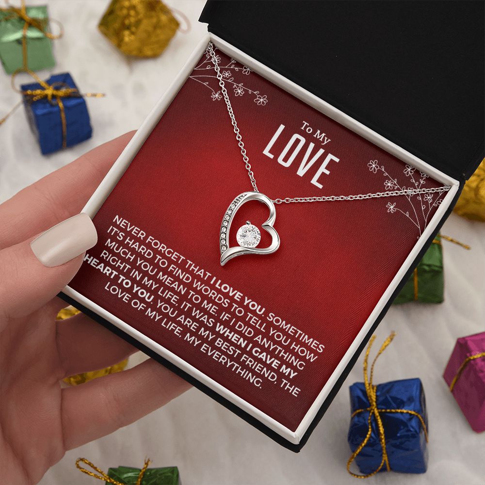 Soulmate Gift | Love Of My Life Necklace 0772T4F