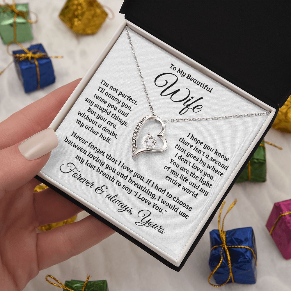 Gift For Wife | Never Forget That I Love You Necklace 0740T1F