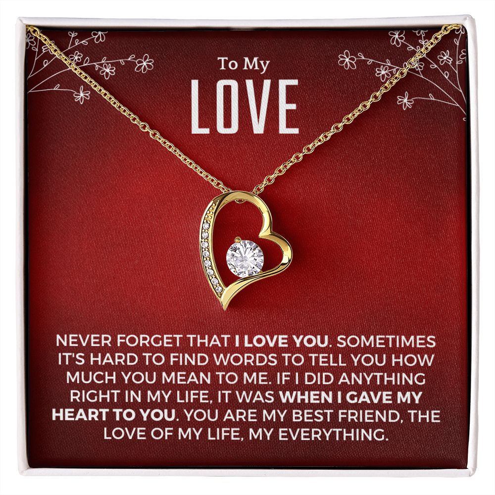 Soulmate Gift | Love Of My Life Necklace 0772T4F