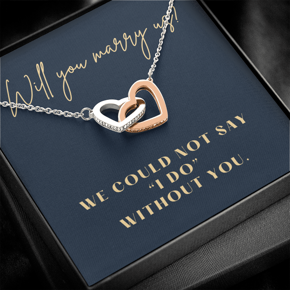 Officiant Proposal Gift | Marry Us Necklace 0589T9