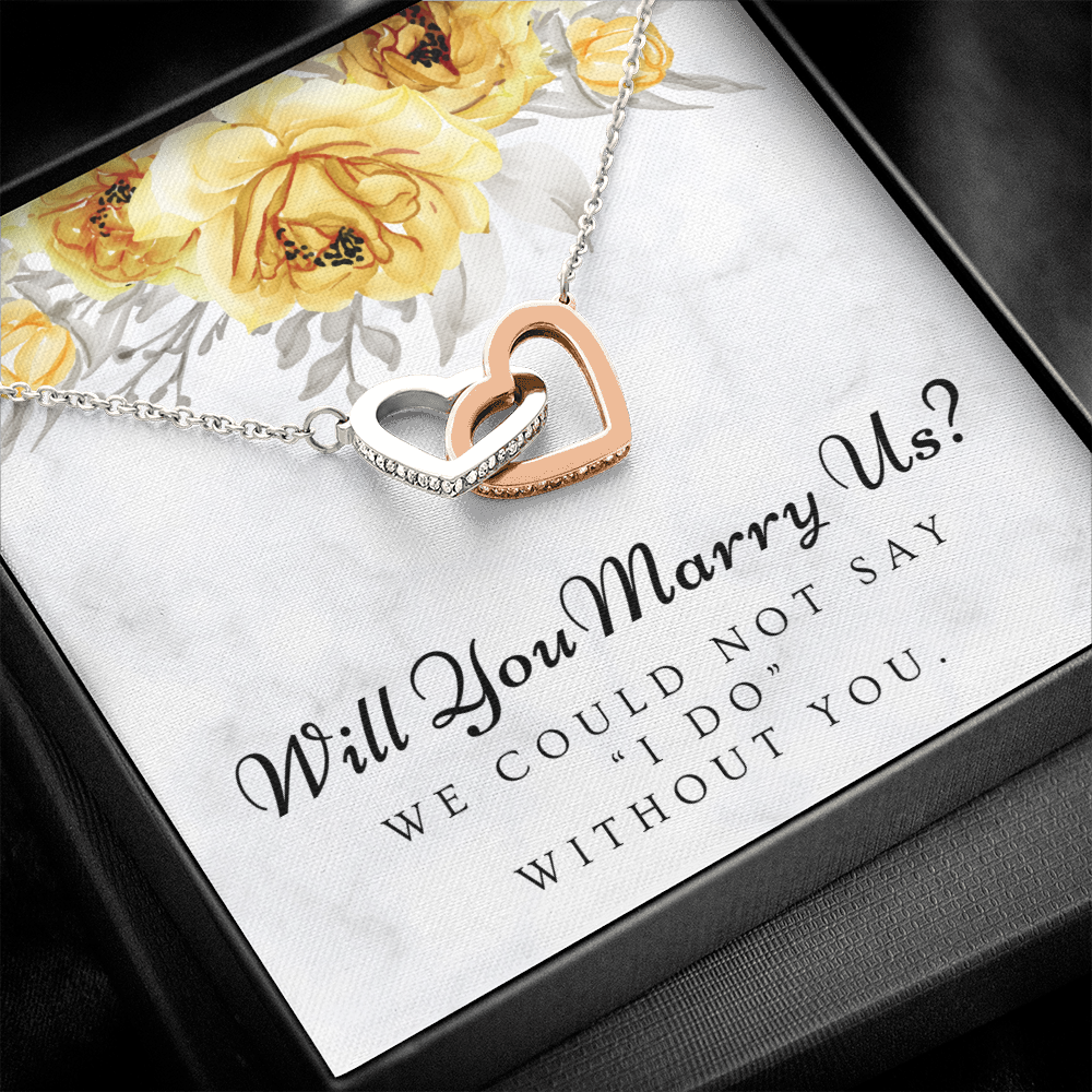 Officiant Proposal Gift | Marry Us Necklace 0589T1