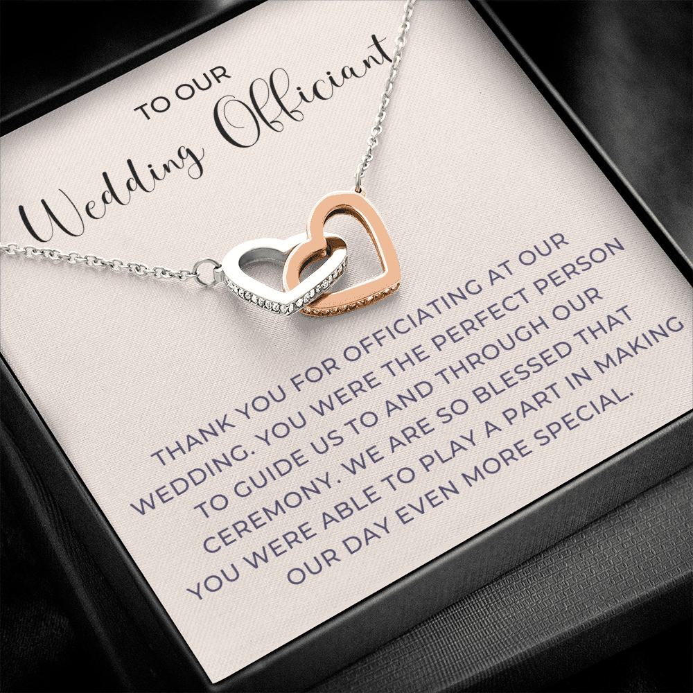 Officiant Proposal Gift | Thank You Necklace 0590T6