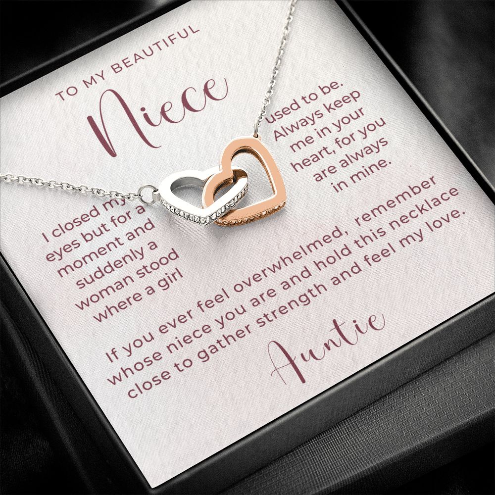 Niece Gift From Aunt | In My Heart Necklace 0631T16