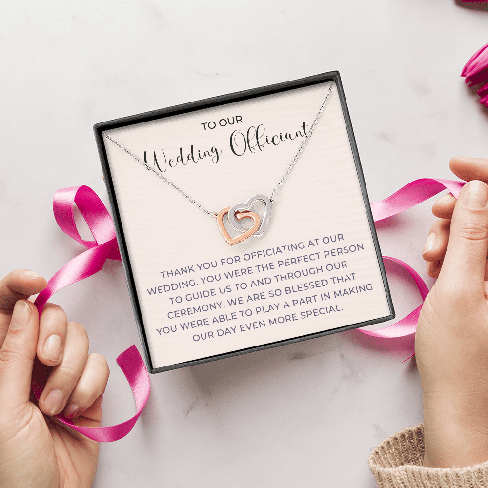 Officiant Proposal Gift | Thank You Necklace 0590T6
