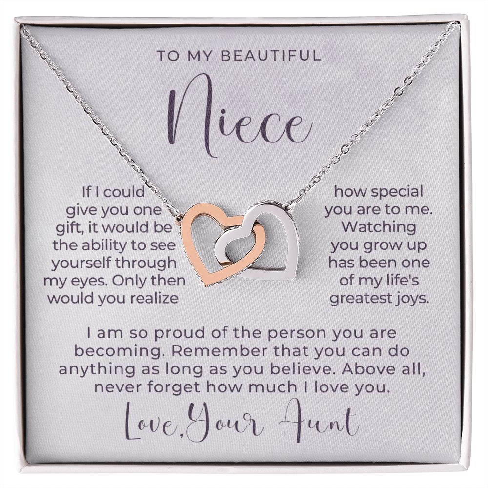 Niece Gift From Aunt | My Love Necklace 0628T17