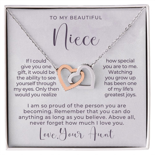 Niece Gift From Aunt | My Love Necklace 0628T17