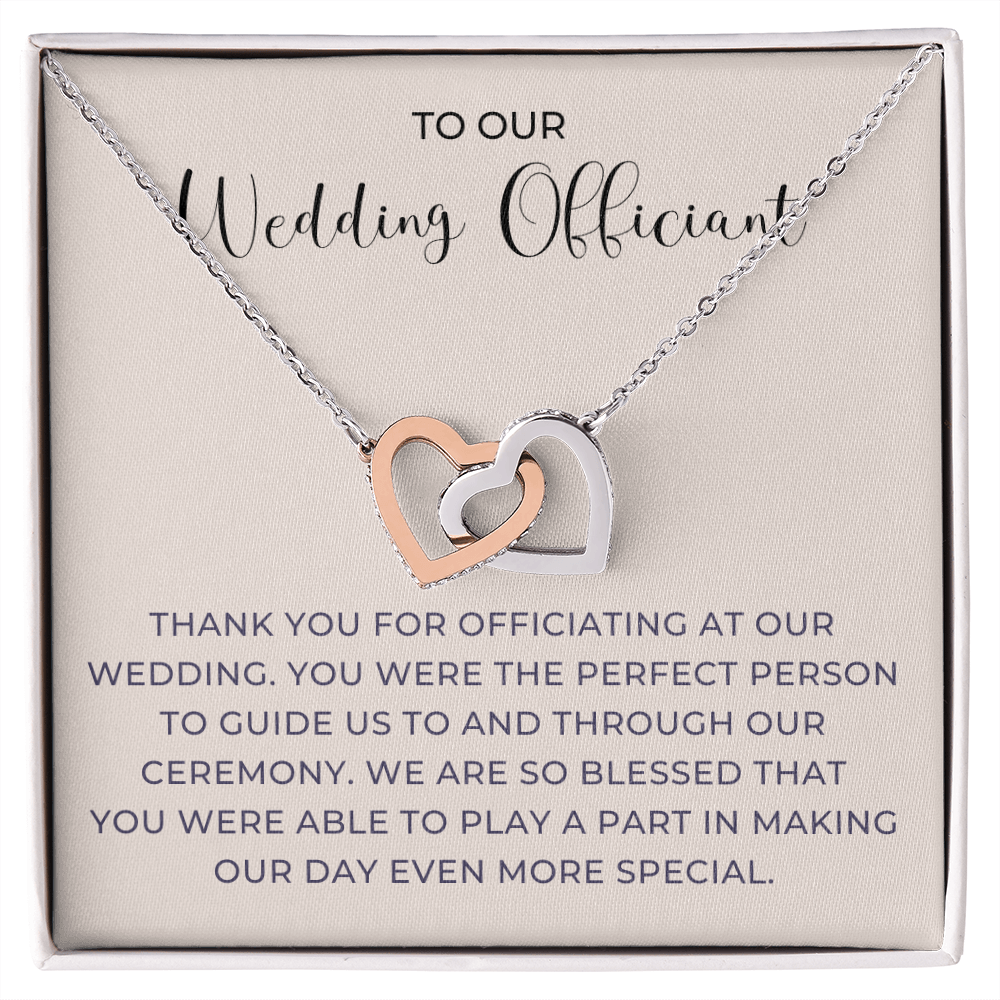 Officiant Proposal Gift | Thank You Necklace 0590T6