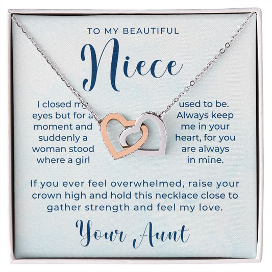 Niece Gift From Aunt | In My Heart Necklace 0632T15
