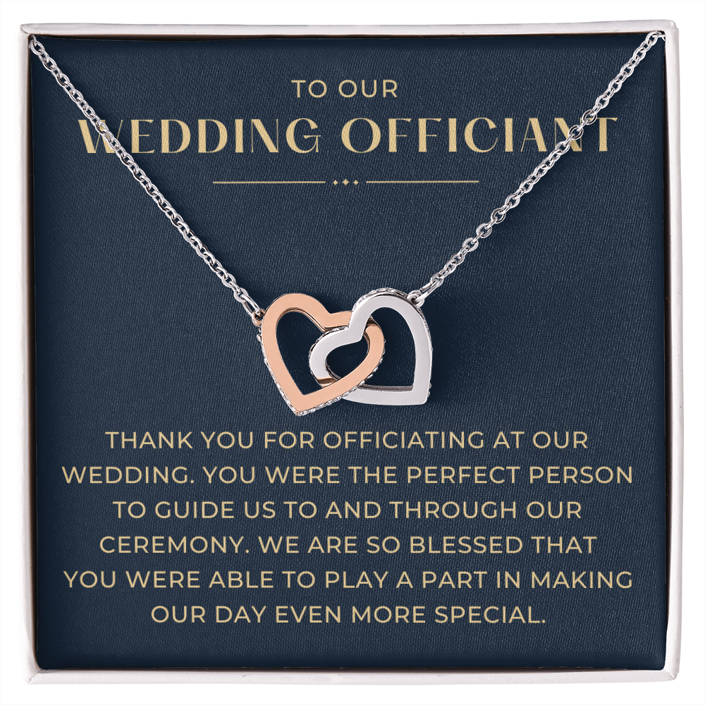 Officiant Proposal Gift | Thank You Necklace 0590T9