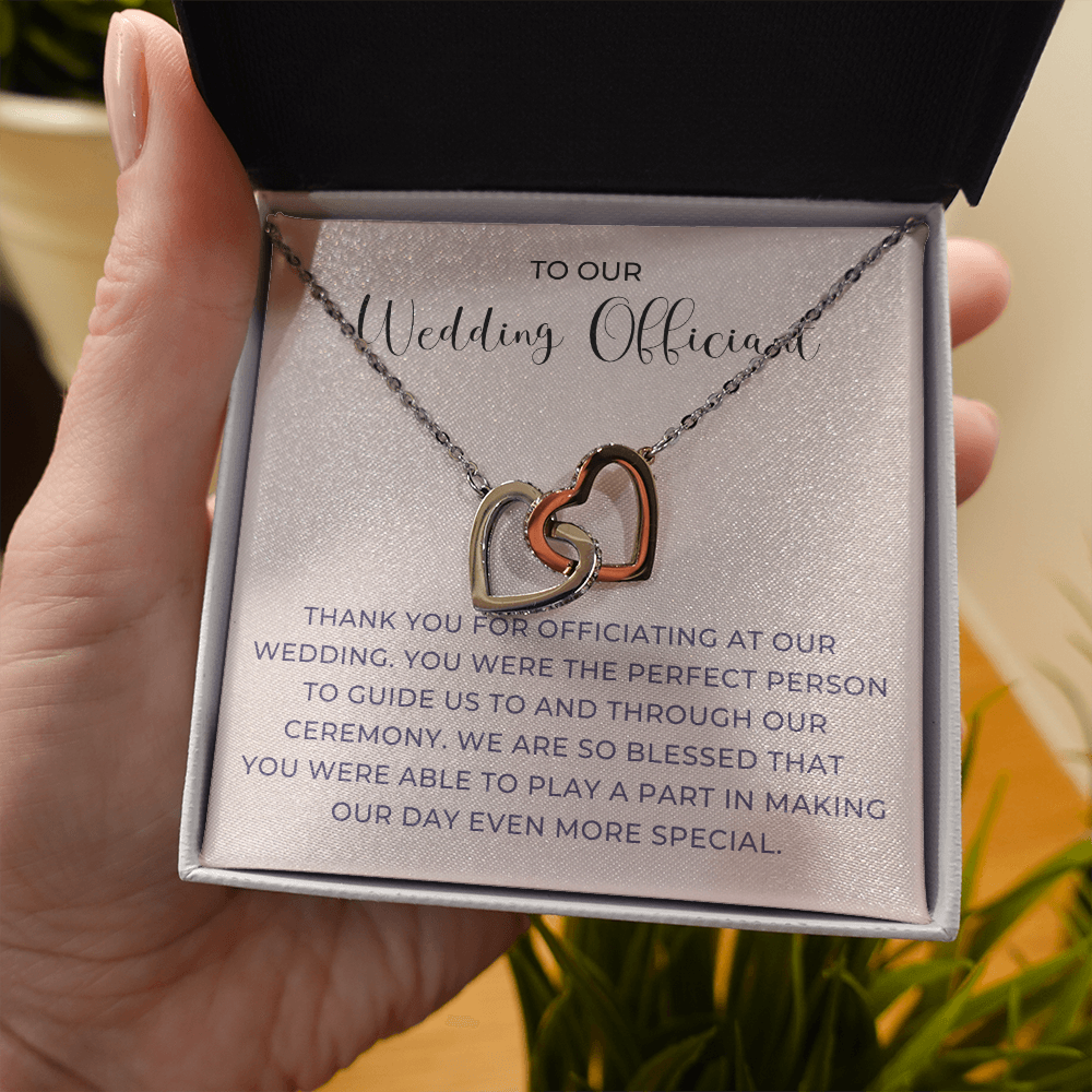 Officiant Proposal Gift | Thank You Necklace 0590T6