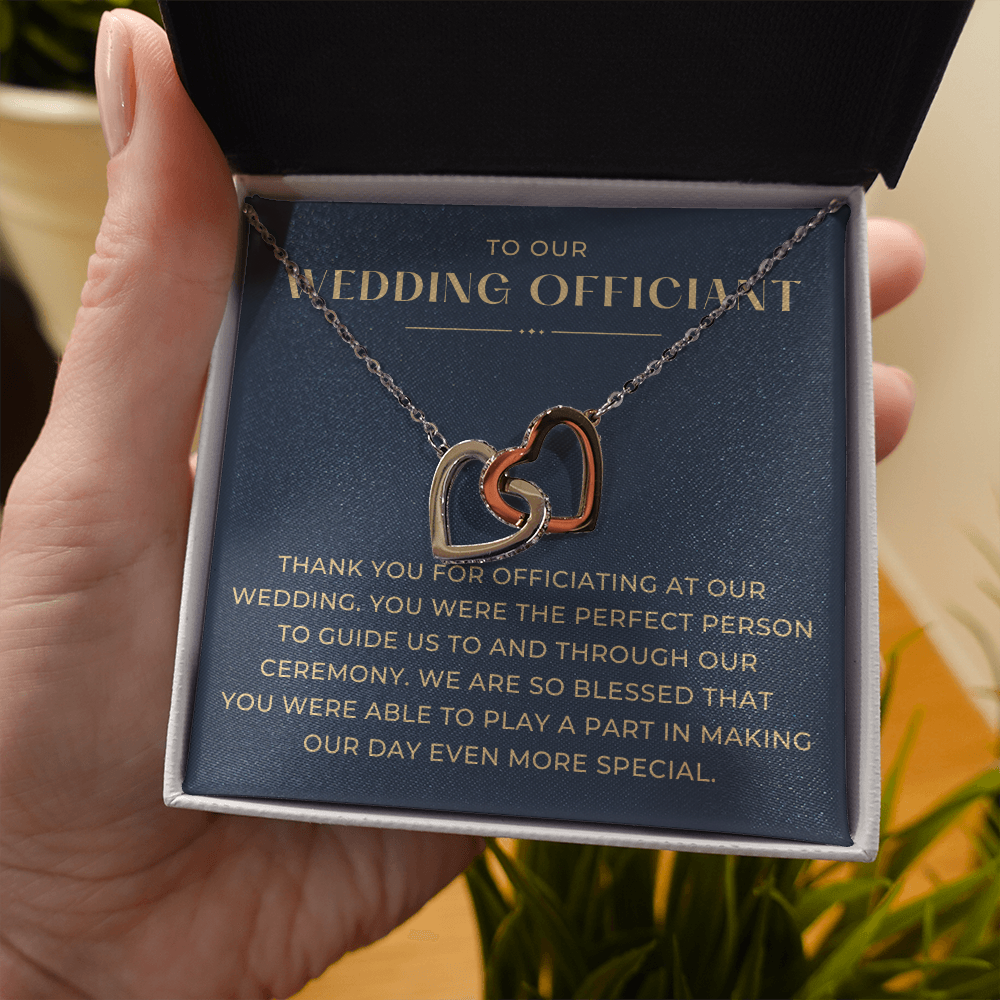 Officiant Proposal Gift | Thank You Necklace 0590T9