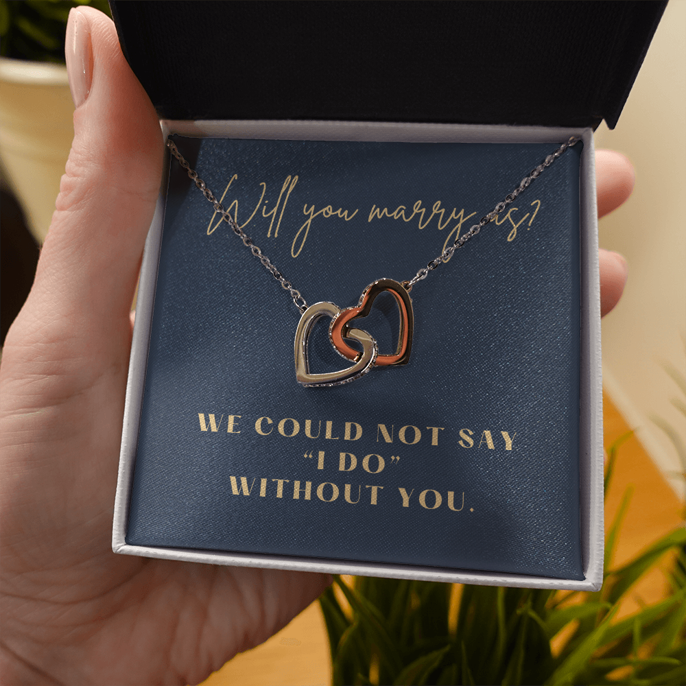 Officiant Proposal Gift | Marry Us Necklace 0589T9