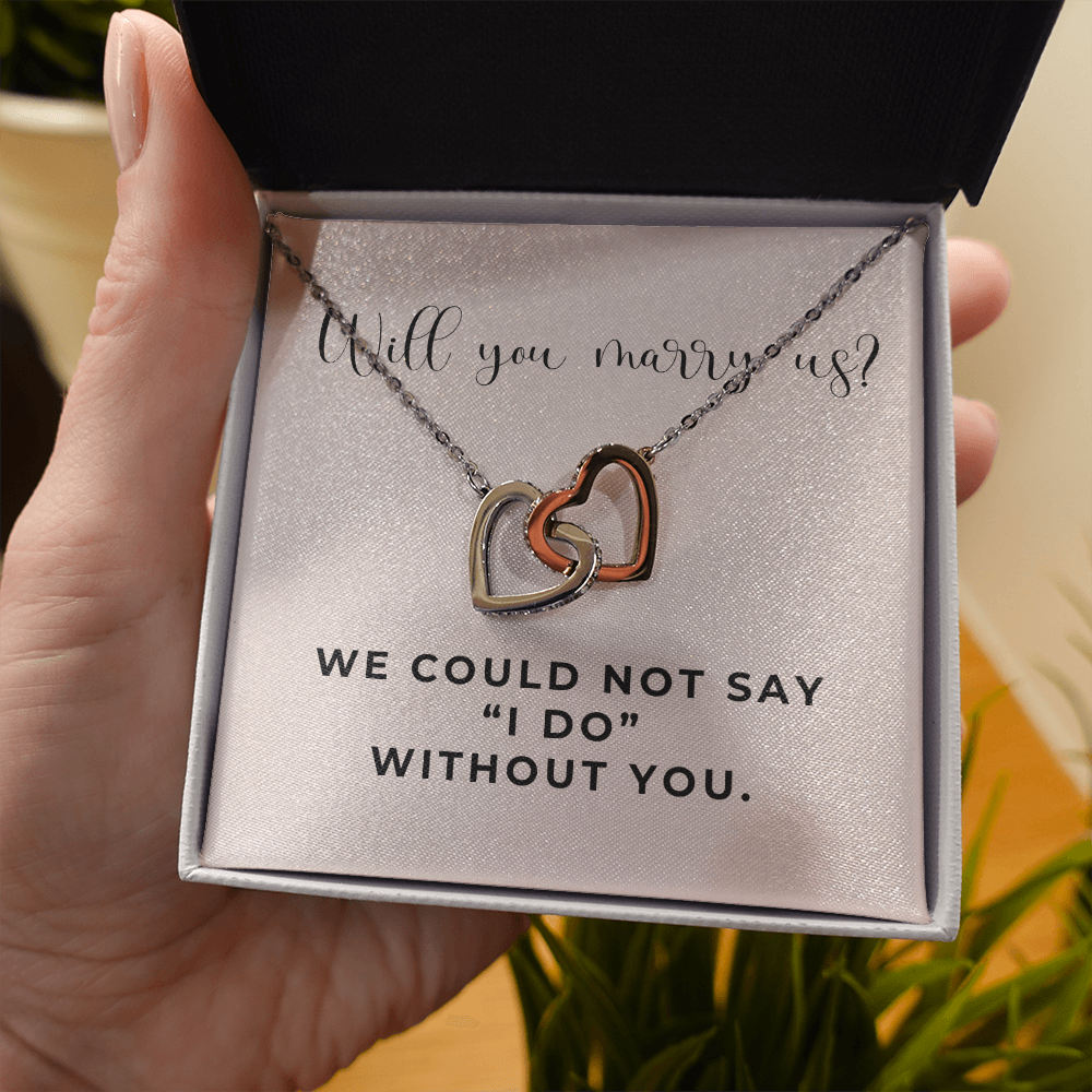 Officiant Proposal Gift | Marry Us Necklace 0589T6