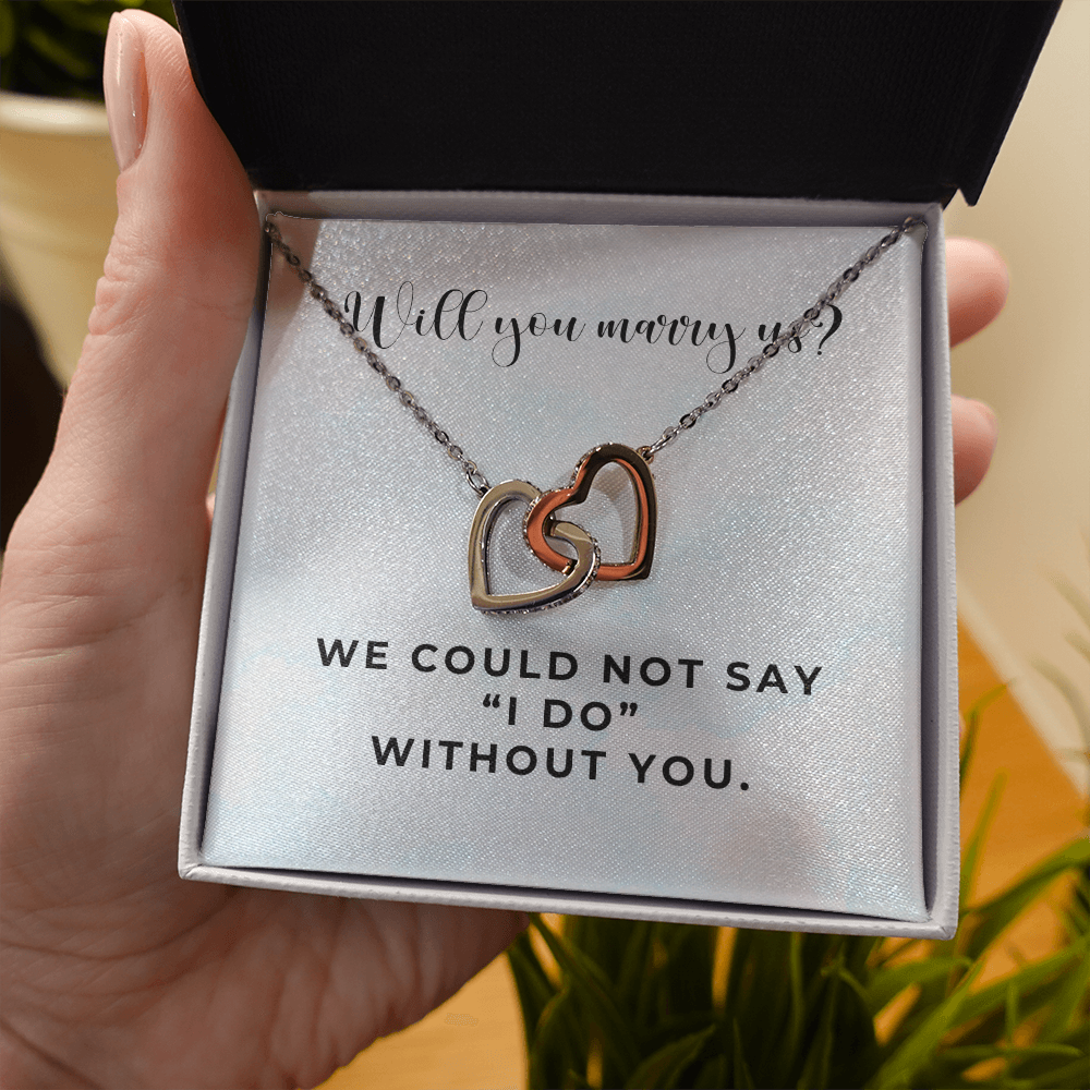 Officiant Proposal Gift | Marry Us Necklace 0589T8