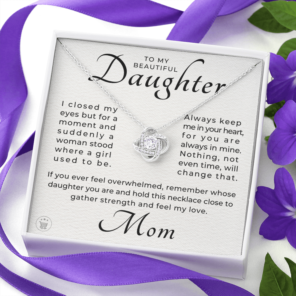Daughter Gift From Mom | Keep Me Necklace 0580T5