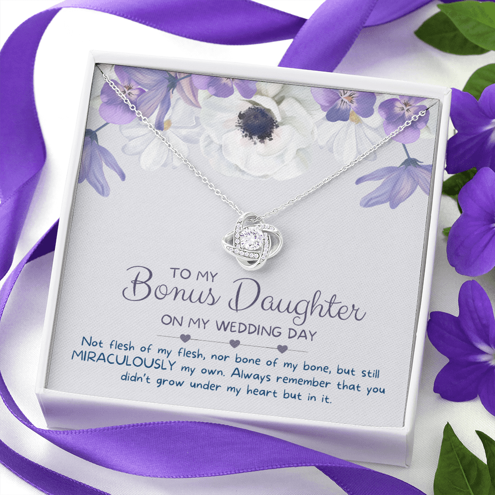 Stepdaughter Wedding Gift | In My Heart Necklace 0554T6