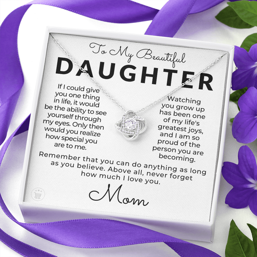 Daughter Gift From Mom | Believe Necklace 0576T2
