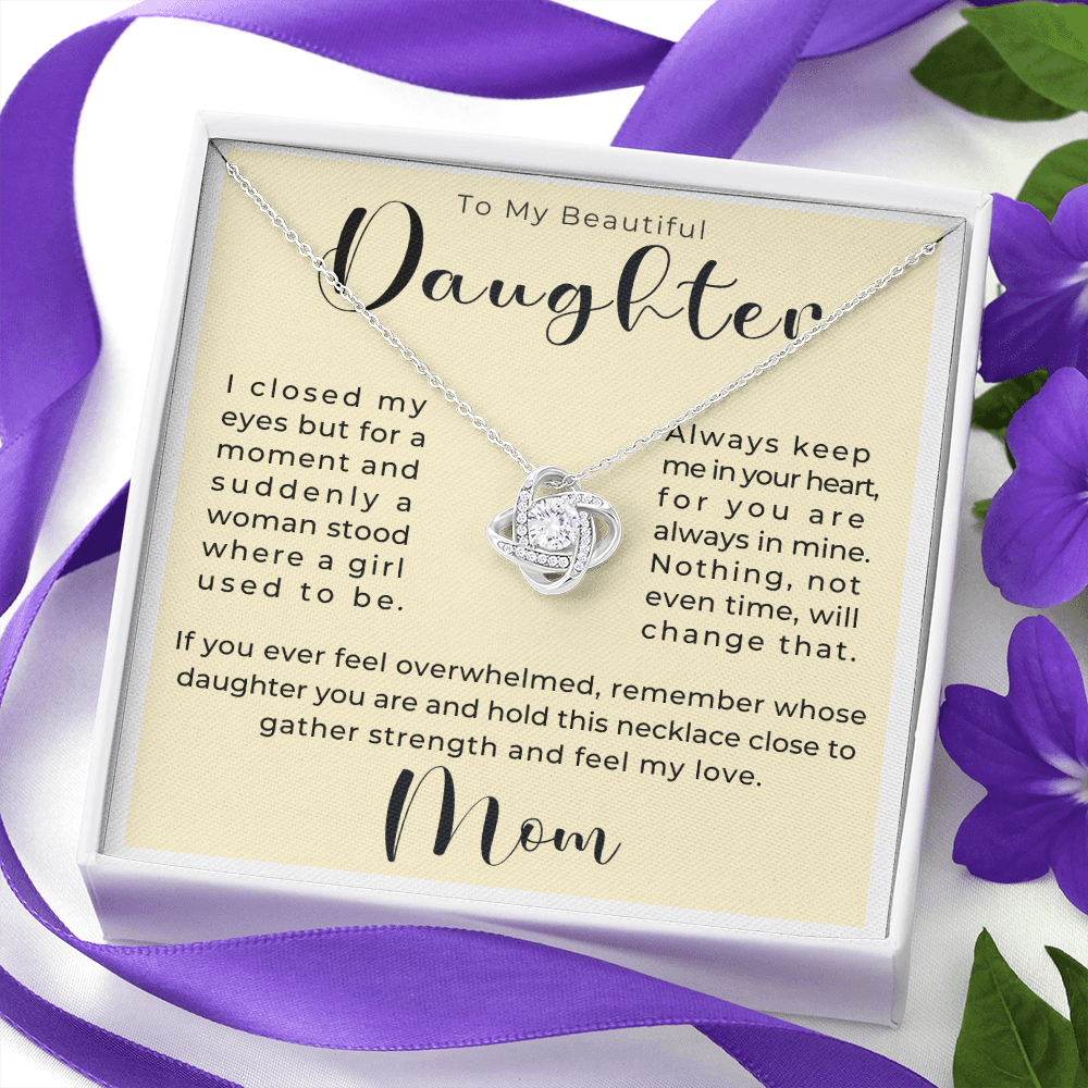 Daughter Gift From Mom | Keep Me Necklace 0580T4