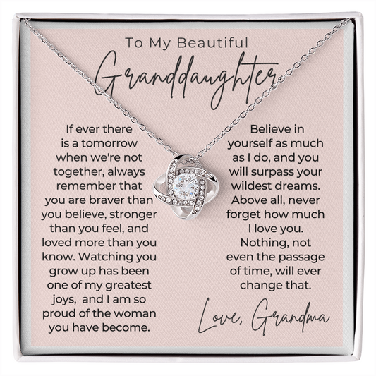 Granddaughter Gift | Believe Necklace 0547T4