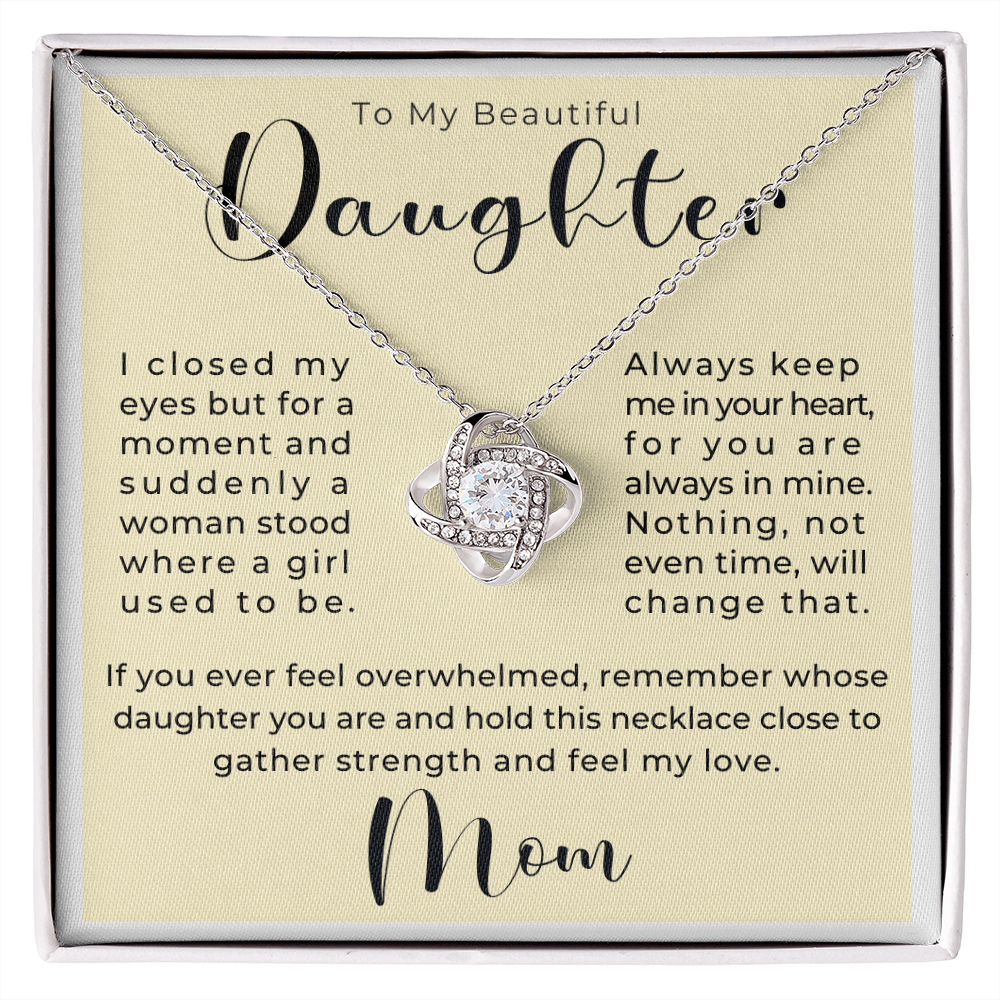 Daughter Gift From Mom | Keep Me Necklace 0580T4