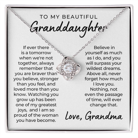 Granddaughter Gift | Believe Necklace 0547T2