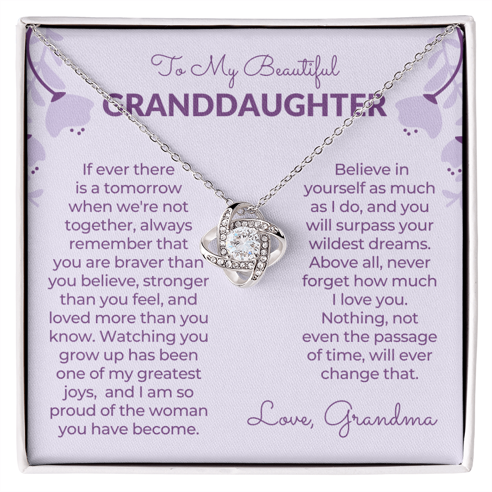 Granddaughter Gift | Believe Necklace 0547T7