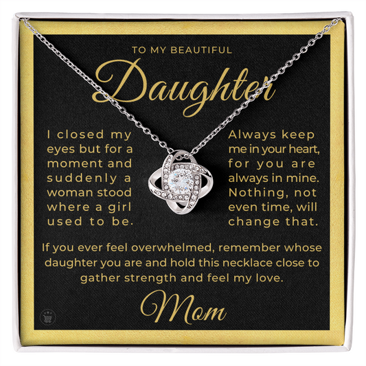 Daughter Gift From Mom | Keep Me Necklace 0580T7