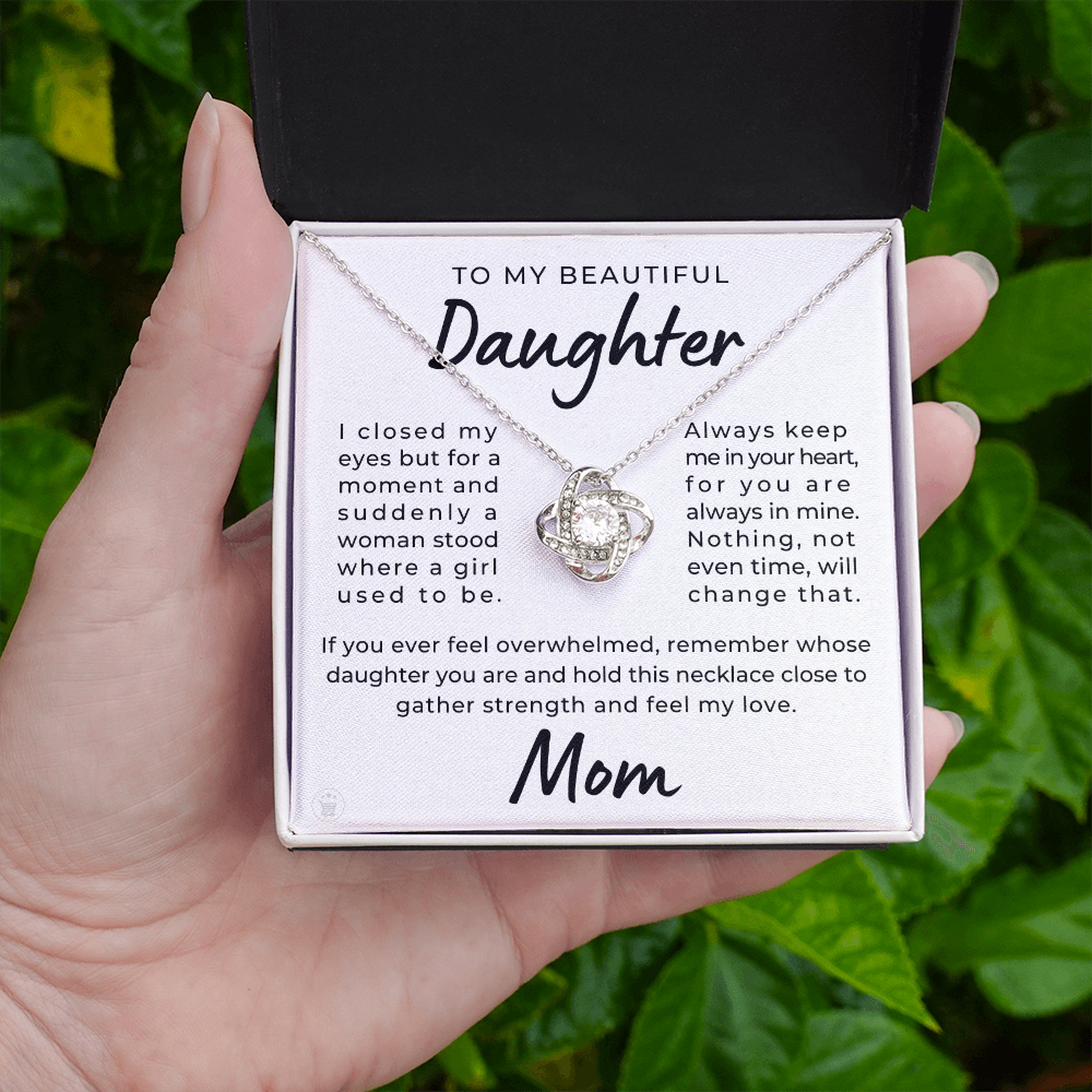 Daughter Gift From Mom | Keep Me Necklace 0580T1