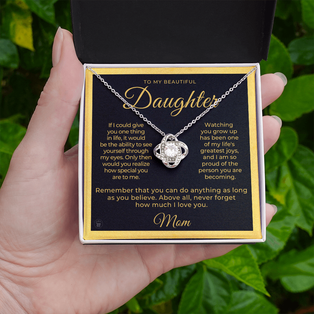 Daughter Gift From Mom | Believe Necklace 0576T7
