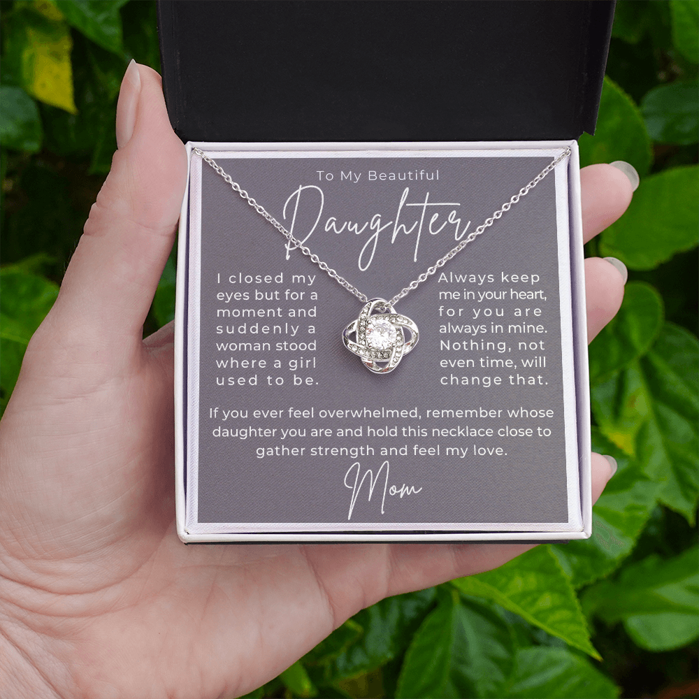 Daughter Gift From Mom | Keep Me Necklace 0580T3