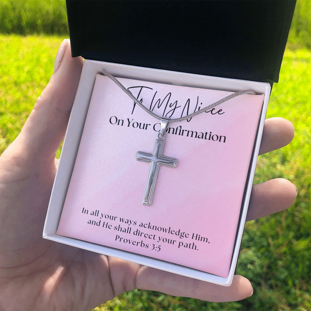 Confirmation Gift For Girl | Your Path Cross Necklace 0819SSCN