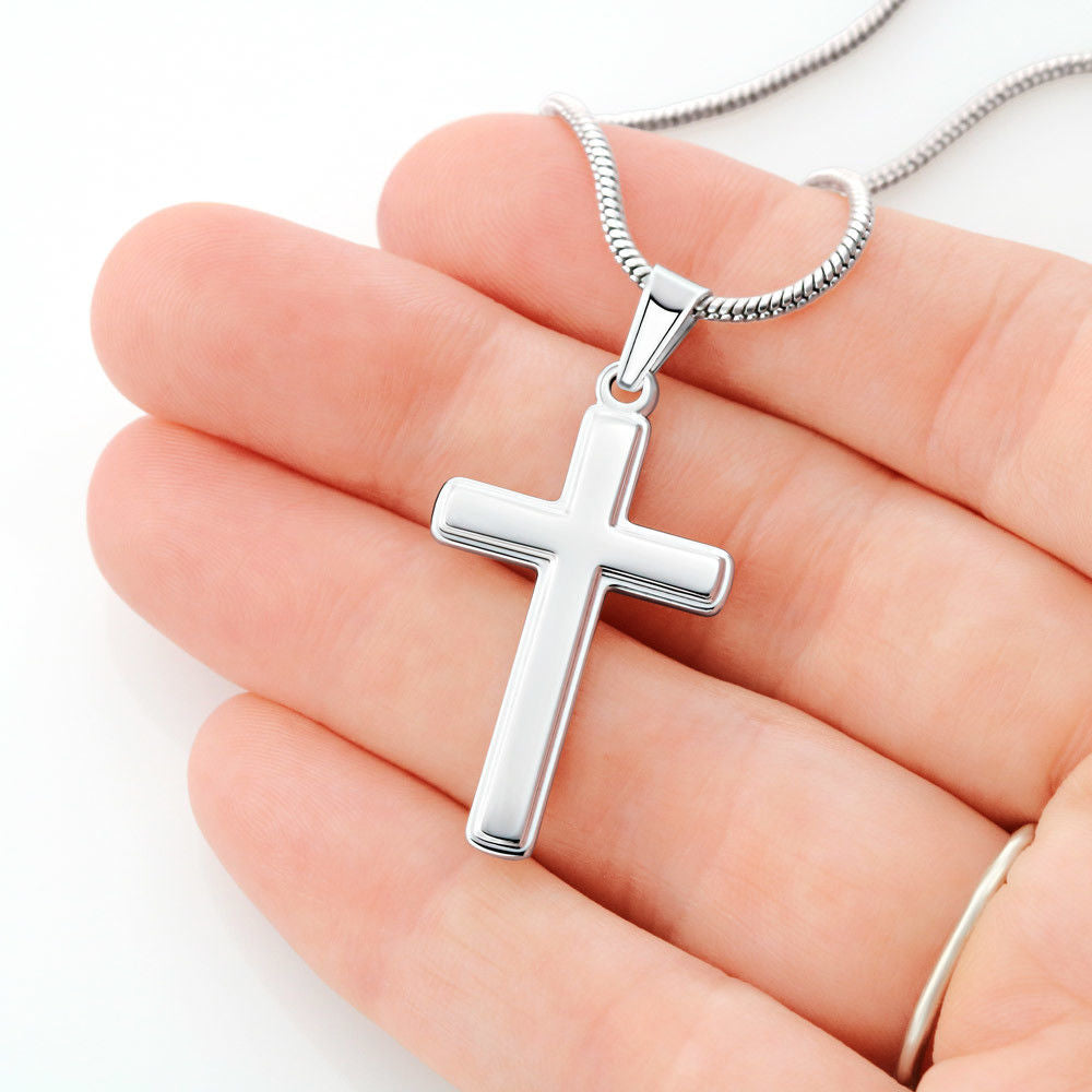 Personalized Confirmation Gift for Girl - Daughter | Cross Stainless Steel Necklace 0820T2SSCN