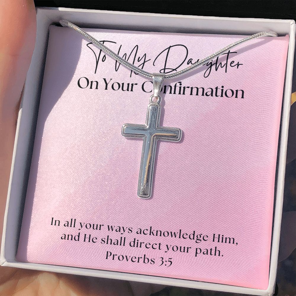 Confirmation Gift For Girl | Your Path Cross Necklace 0815SSCN