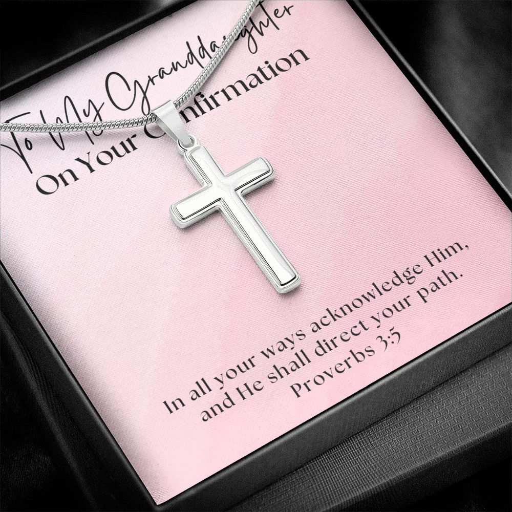 Confirmation Gift For Girl | Your Path Cross Necklace 0817SSCN