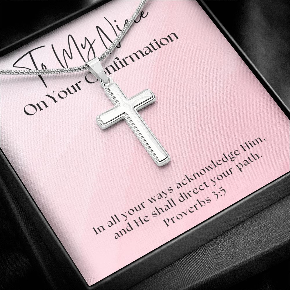 Confirmation Gift For Girl | Your Path Cross Necklace 0819SSCN