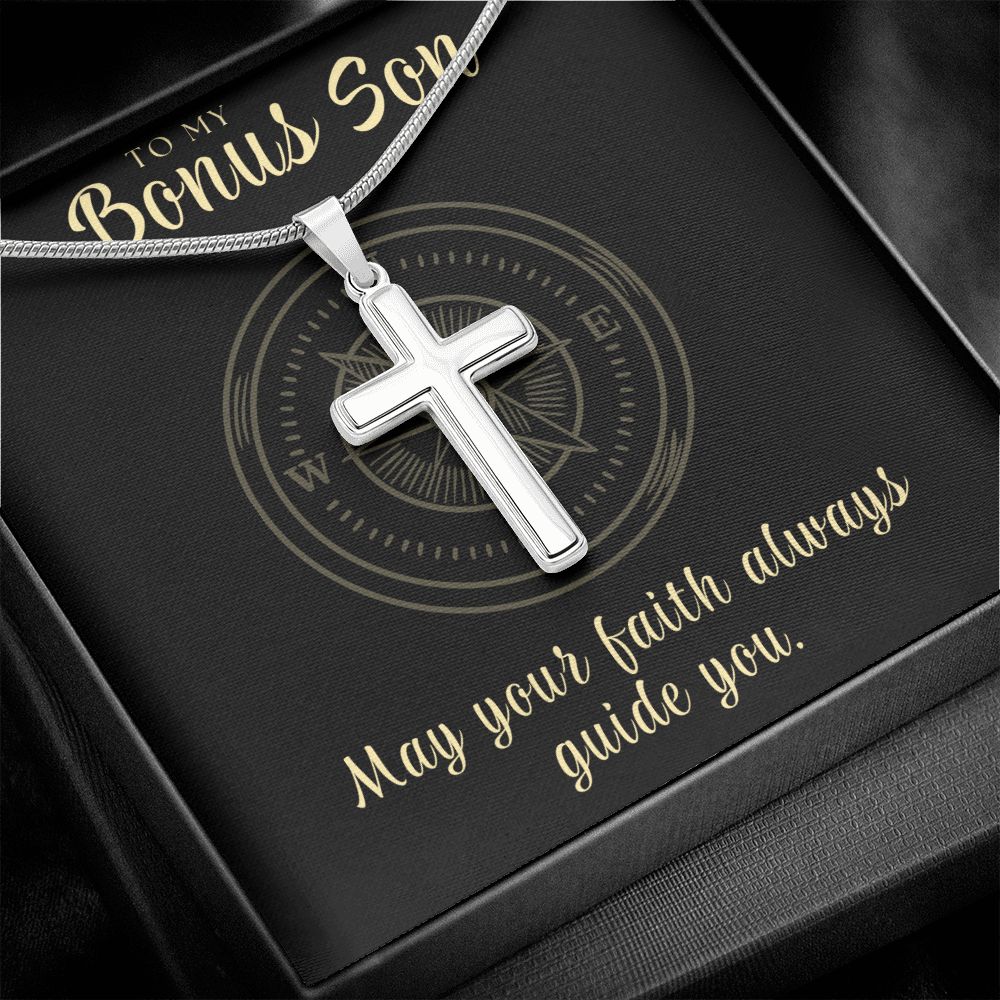 Confirmation Gift For Boy | Faith Cross Necklace 0795SSCN