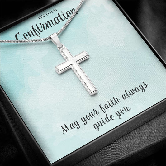 Christian Gift For Her | Faith Cross Necklace 0808SSCN