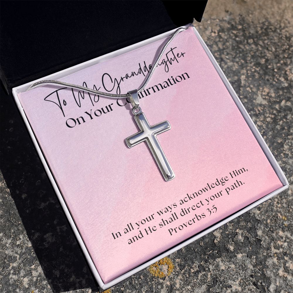Confirmation Gift For Girl | Your Path Cross Necklace 0817SSCN