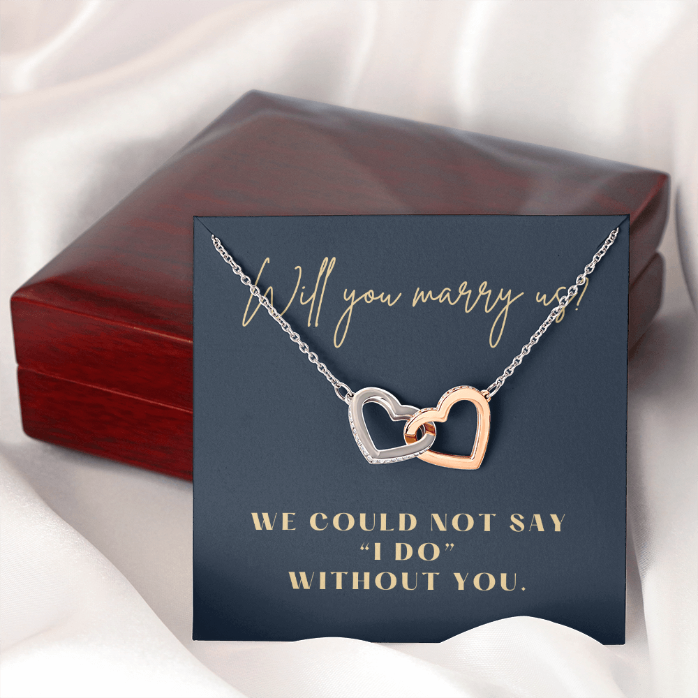 Officiant Proposal Gift | Marry Us Necklace 0589T9