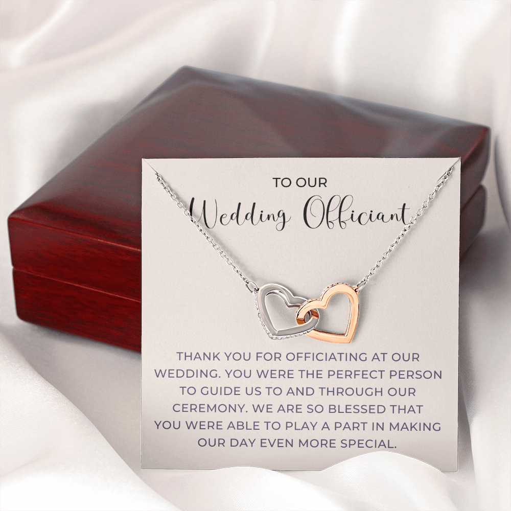 Officiant Proposal Gift | Thank You Necklace 0590T6
