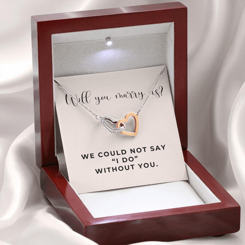 Officiant Proposal Gift | Marry Us Necklace 0589T6