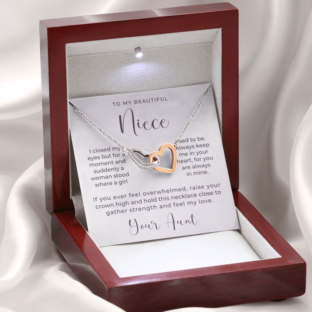 Niece Gift From Aunt | In My Heart Necklace 0632T17