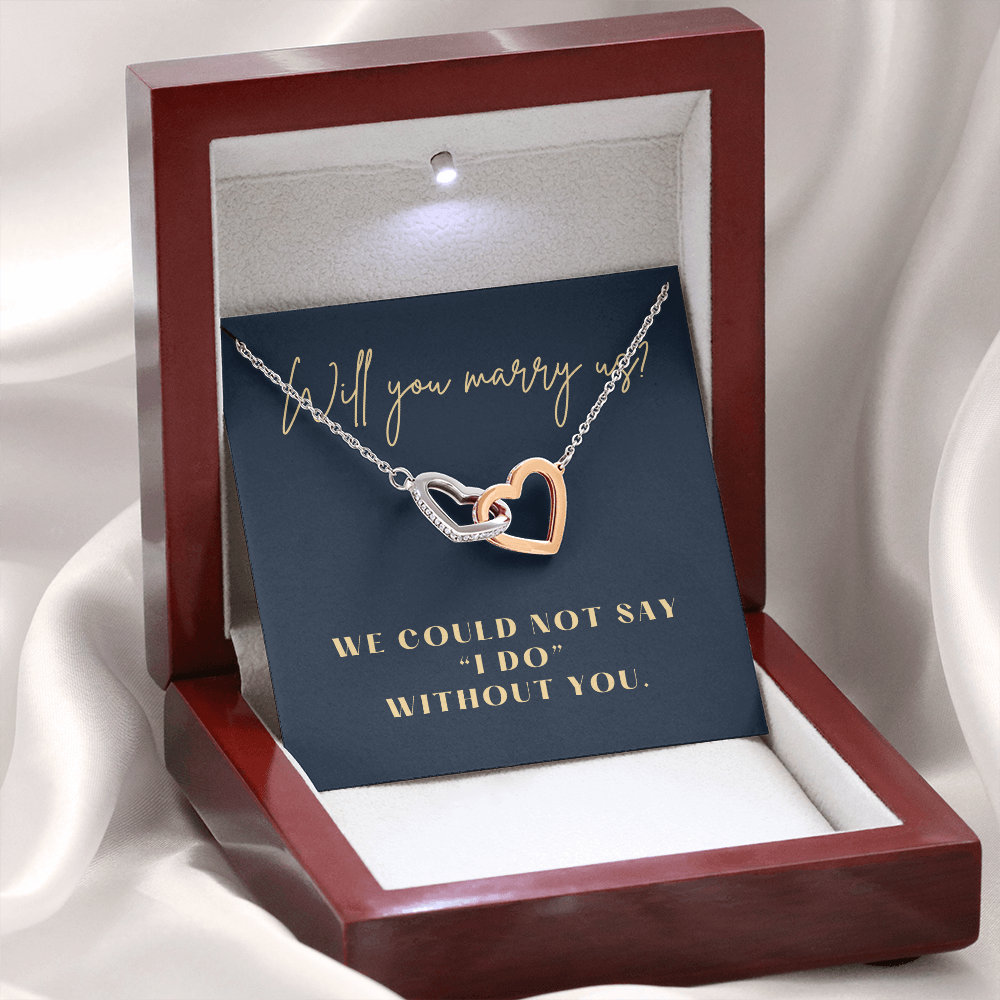 Officiant Proposal Gift | Marry Us Necklace 0589T9